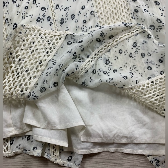 Anthropologie Floreat Windswept Lace Ditsy Floral Dress Prairie GrannyCore - Picture 6 of 15